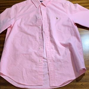boys pink ralph lauren button down